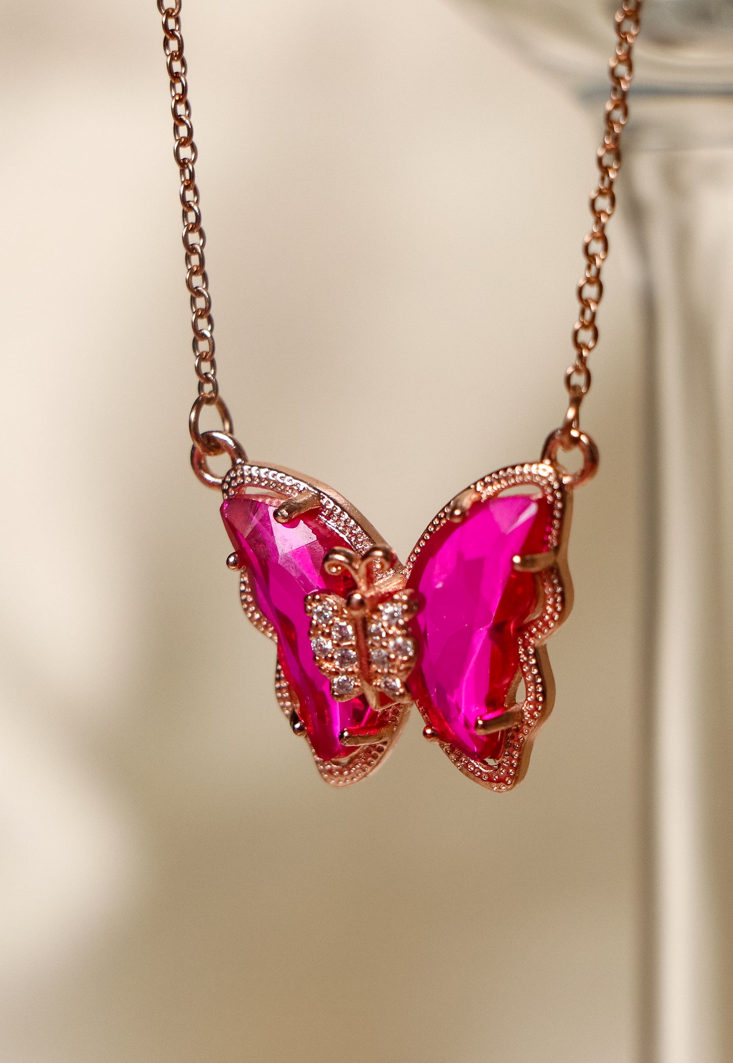Radiant Butterfly Pendant