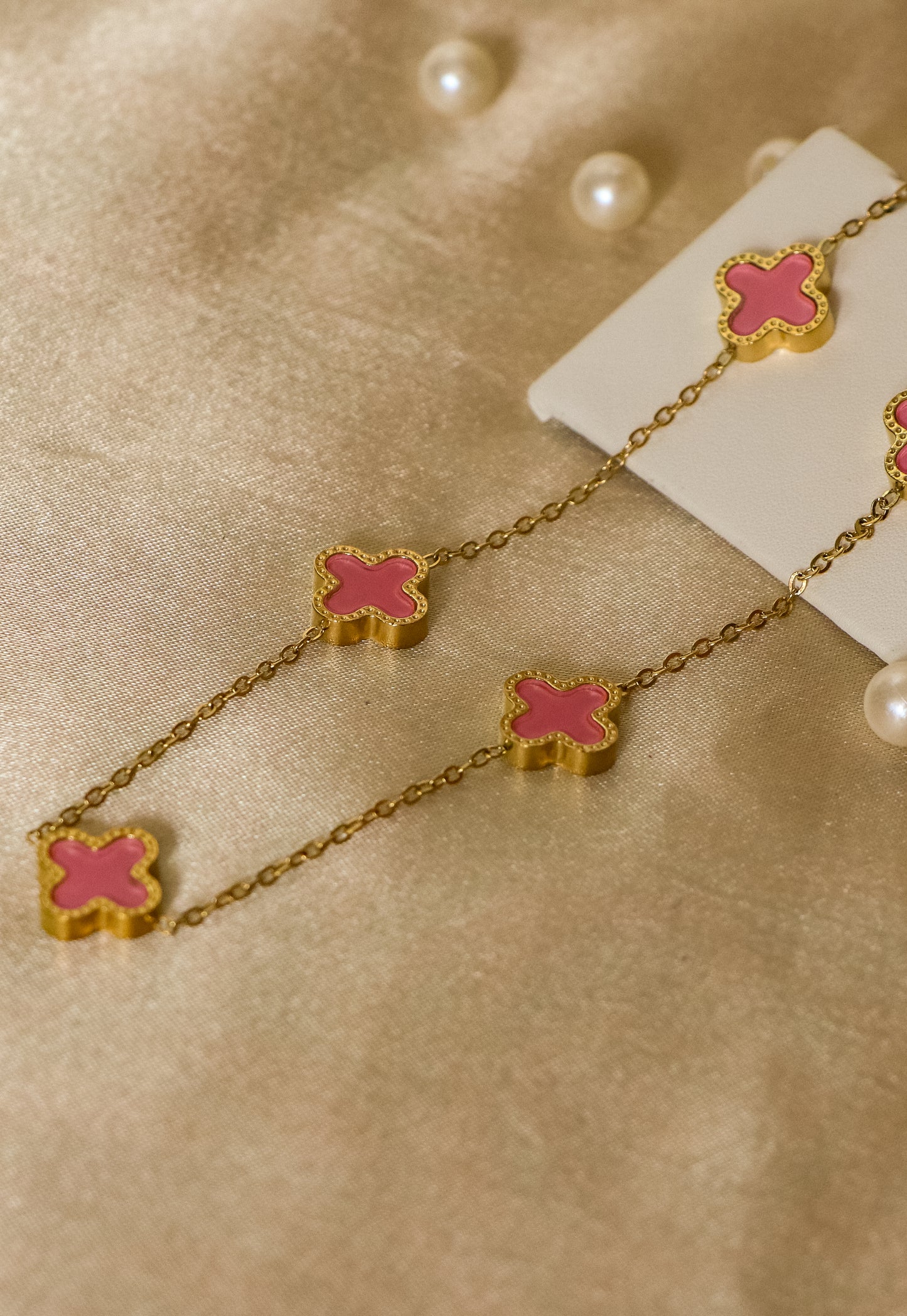 Blush Clover Chain