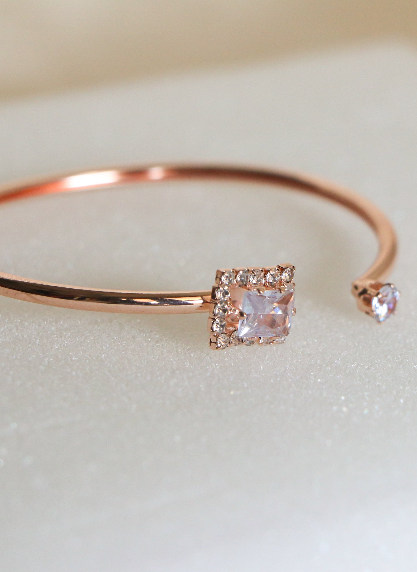 Lustrous Halo Cuff Bracelet