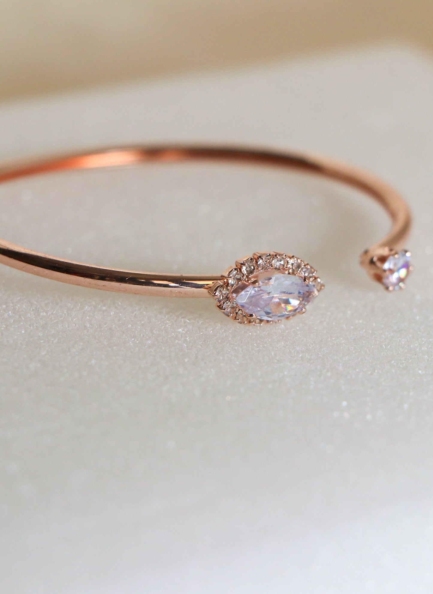 Marquise Bloom Cuff Bracelet