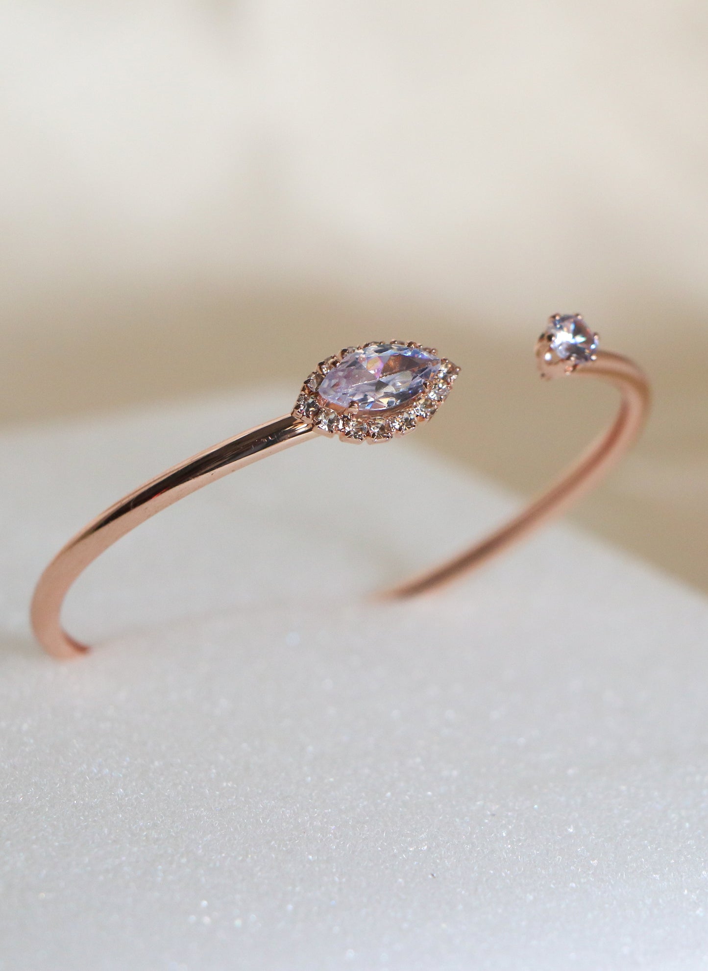 Marquise Bloom Cuff Bracelet