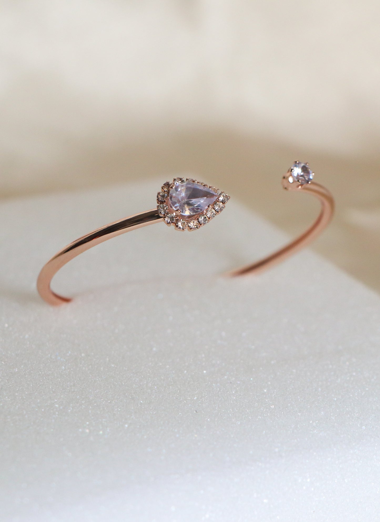 Marquise Heart Cuff Bracelet