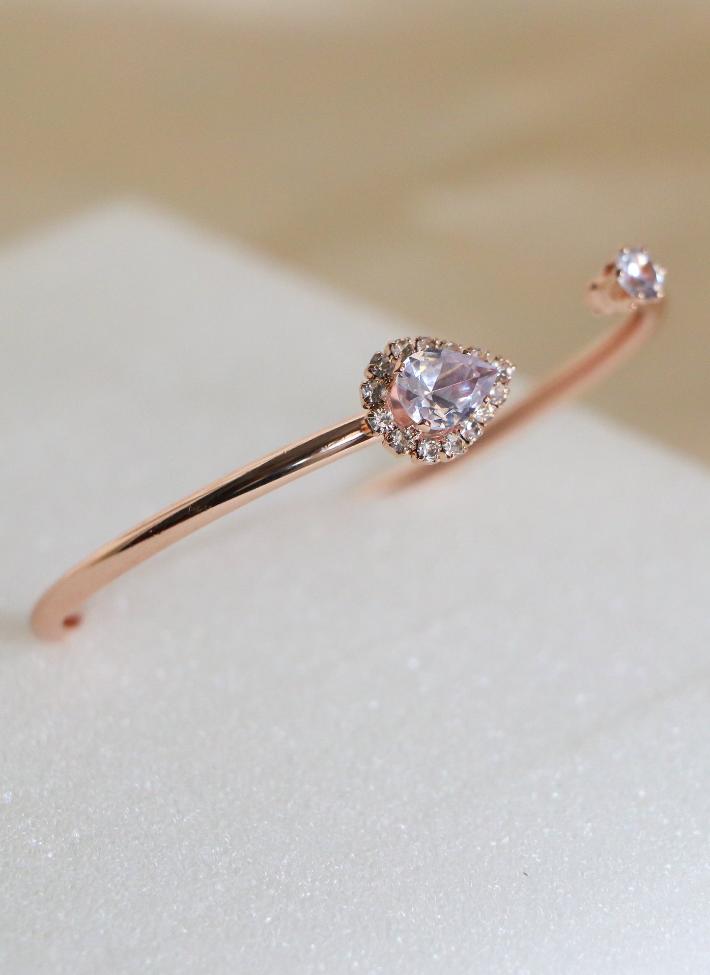 Marquise Heart Cuff Bracelet